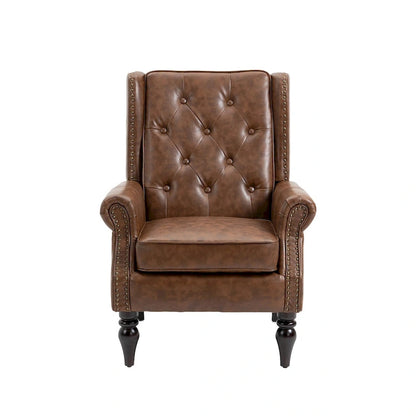 Fauteuil à accoudoirs en bois, fauteuil d'appoint moderne pour salon