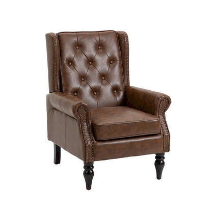 Fauteuil à accoudoirs en bois, fauteuil d'appoint moderne pour salon
