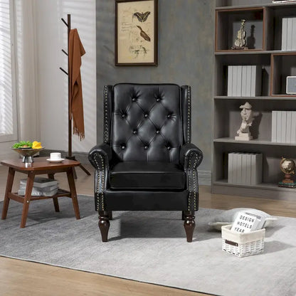 Fauteuil à accoudoirs en bois, fauteuil d'appoint moderne pour salon