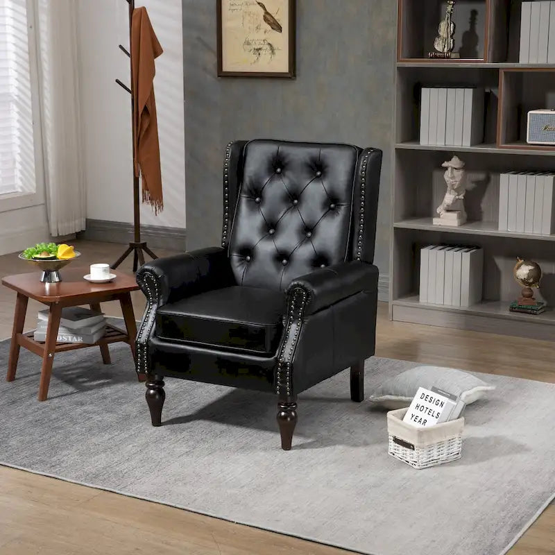 Fauteuil à accoudoirs en bois, fauteuil d'appoint moderne pour salon