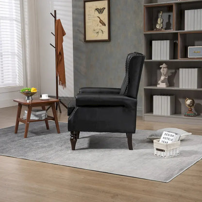 Fauteuil à accoudoirs en bois, fauteuil d'appoint moderne pour salon