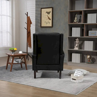 Fauteuil à accoudoirs en bois, fauteuil d'appoint moderne pour salon