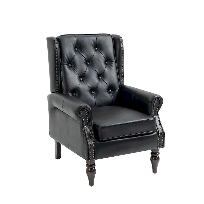 Fauteuil à accoudoirs en bois, fauteuil d'appoint moderne pour salon