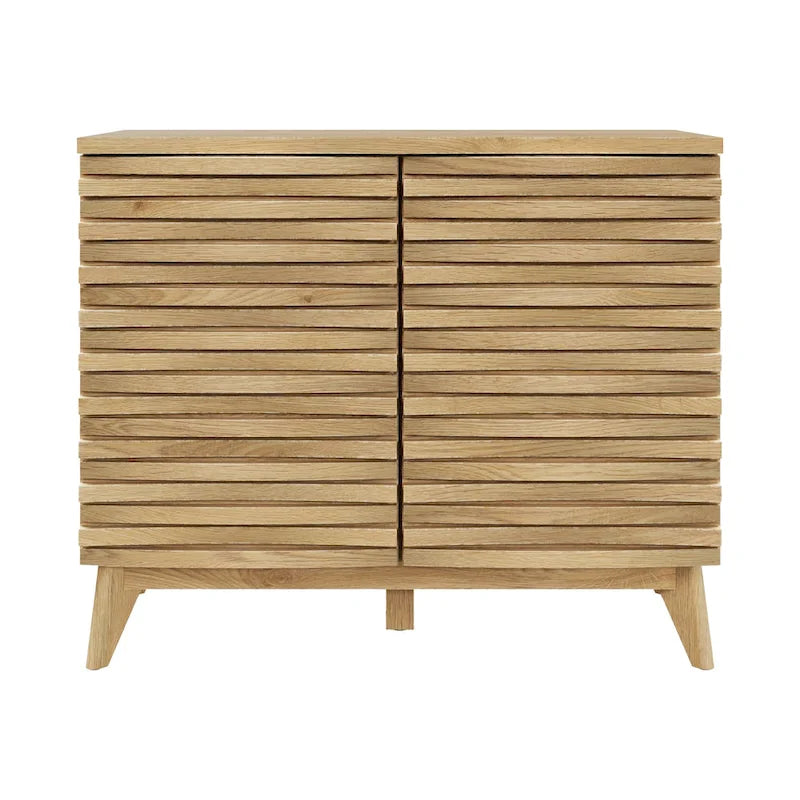 Armoire d'appoint 2 portes effet chêne Zappa