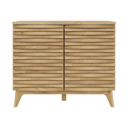 Armoire d'appoint 2 portes effet chêne Zappa