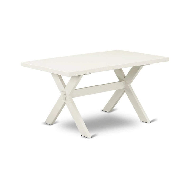 Table de salle à manger rectangulaire et chaises de style moderne du milieu du siècle