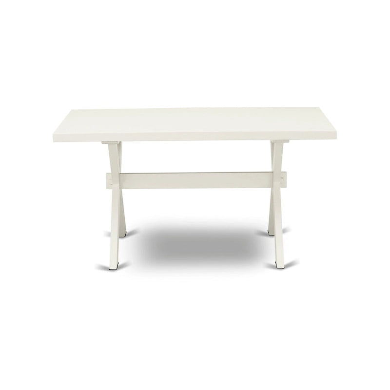 Table de salle à manger rectangulaire et chaises de style moderne du milieu du siècle