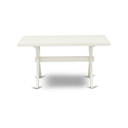 Table de salle à manger rectangulaire et chaises de style moderne du milieu du siècle