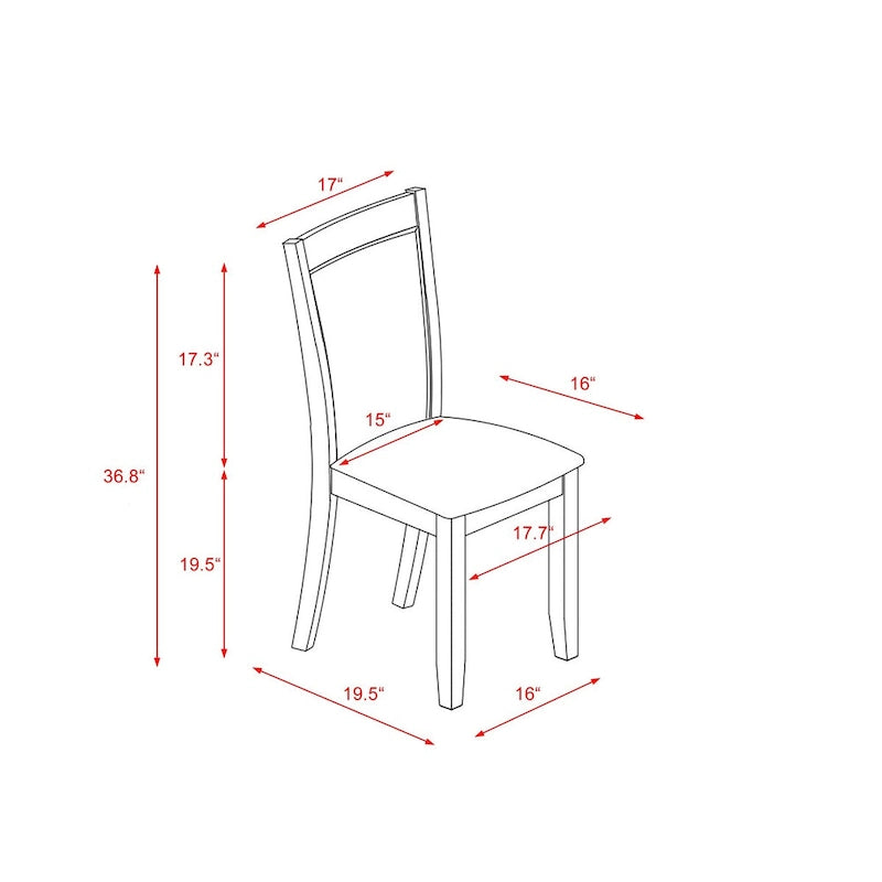 Table de salle à manger rectangulaire et chaises de style moderne du milieu du siècle