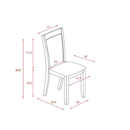 Table de salle à manger rectangulaire et chaises de style moderne du milieu du siècle