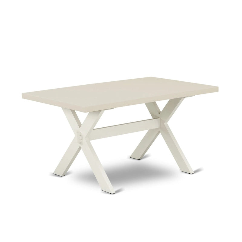 Table de salle à manger rectangulaire et chaises de style moderne du milieu du siècle