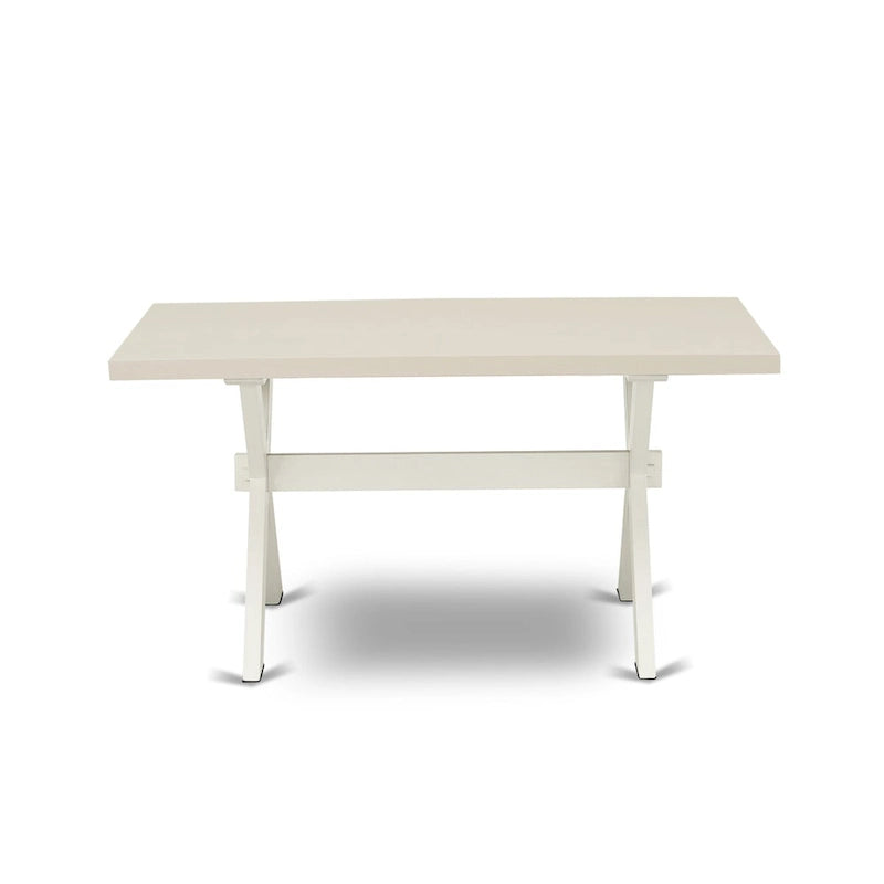 Table de salle à manger rectangulaire et chaises de style moderne du milieu du siècle