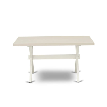 Table de salle à manger rectangulaire et chaises de style moderne du milieu du siècle