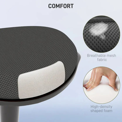 Chaise de bureau debout, tabouret oscillant ergonomique sans dossier, chaise de bureau haute réglable en hauteur de 22,2 à 28,1 pouces
