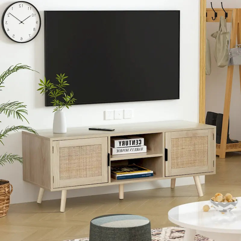 Meuble TV moderne de 47 po pour téléviseurs jusqu'à 65 po – Console multimédia