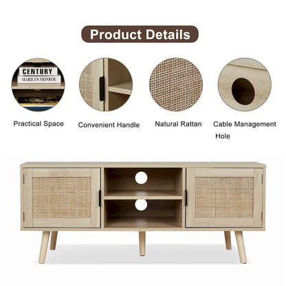 Meuble TV moderne de 47 po pour téléviseurs jusqu'à 65 po – Console multimédia