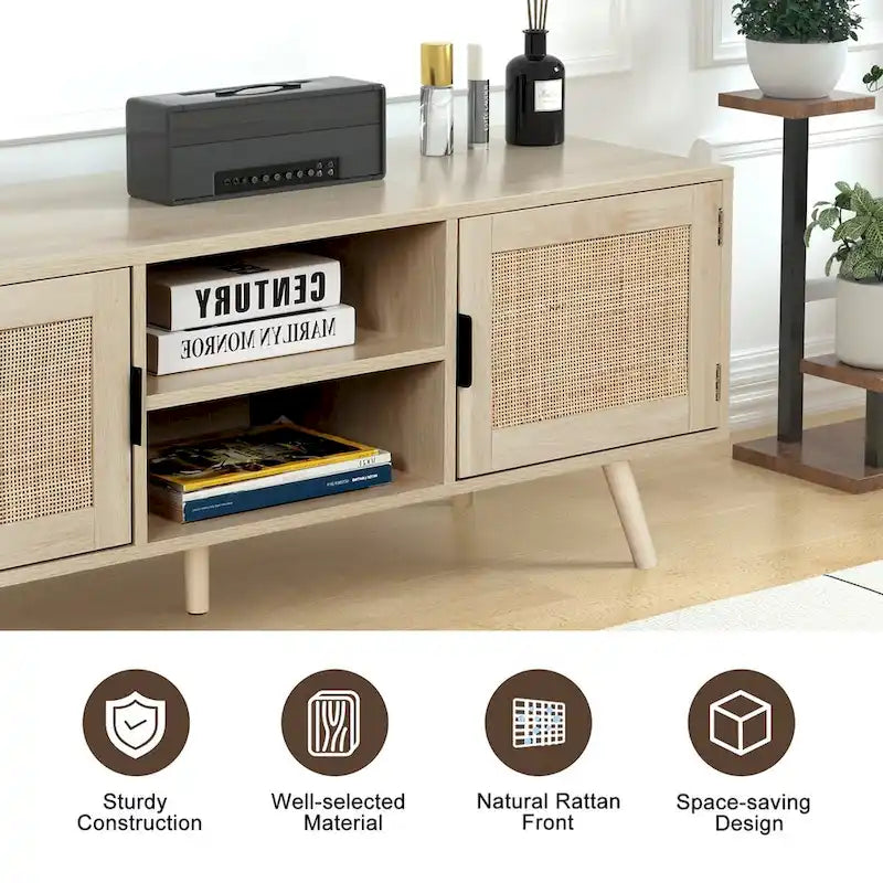 Meuble TV moderne de 47 po pour téléviseurs jusqu'à 65 po – Console multimédia