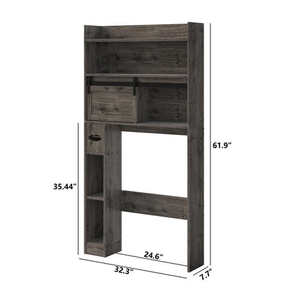 Meuble de rangement pour toilettes - 7,7P x 32,3L x 61,9H