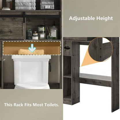 Meuble de rangement pour toilettes - 7,7P x 32,3L x 61,9H