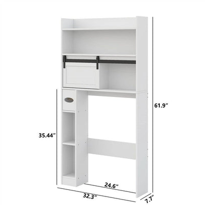 Meuble de rangement pour toilettes - 7,7P x 32,3L x 61,9H