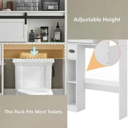 Meuble de rangement pour toilettes - 7,7P x 32,3L x 61,9H