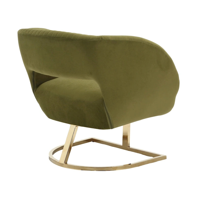 Fauteuil capitonné de salon